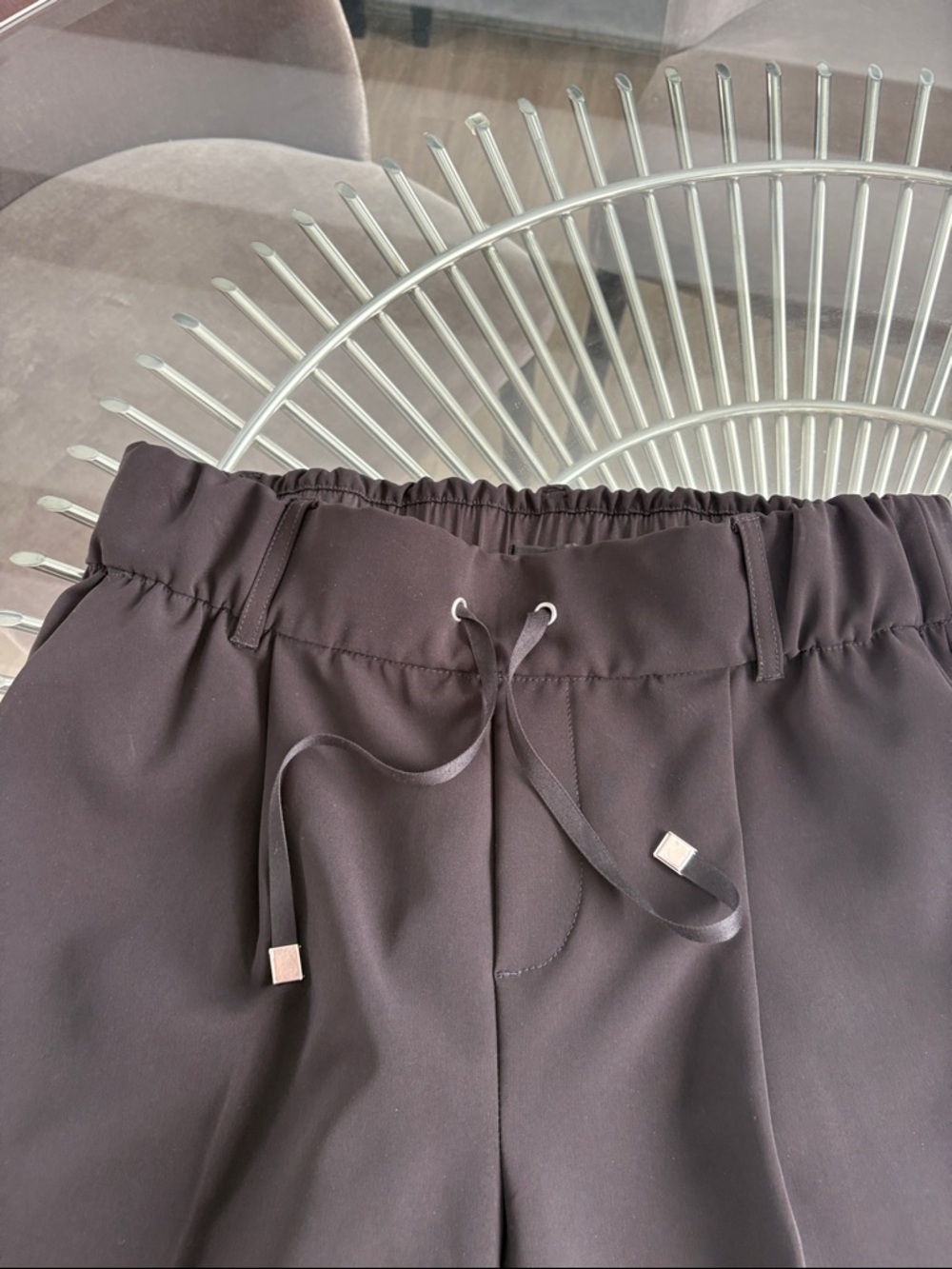 ATM Anthony Thomas Melillo Black ankle length utility pull on drawstring pants. - Picture 2 of 9